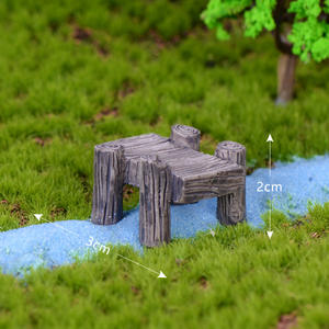 Micro-paysage de mousse weij, couloir, quai, souche d'arbre, petit pont, matériaux de paysagisme DIY, accessoires décoratifs, orn - Product Image 6
