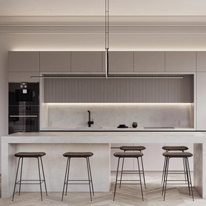 Fabricant Foshan d'armoires de cuisine de luxe armoire de cuisine à tirette laquée armoires de cuisine en contreplaqué armoires de cuisine personnalisées avec <span class=keywords><strong>porte</strong></span> en verre - Product Image 2