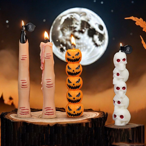 Vela Aromática Hecha a Mano al por Mayor con Forma de Calabaza de Halloween, Linda y Pequeña, para Regalo - Product Image 1