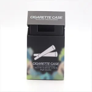 Custom Premium Child Proof Joint Pre Roll Packaging Child Resistant Rigid Cigarette Box