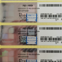 Etiqueta de Licencia Plateada de Activación Global en Línea DHL/FEDEX para Win 11 Pro Education, Clave OEM para 25 PC, Código COA, Garantía de 6 Meses