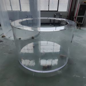 Chinese leveranciers grote zoetwateraquarium <span class=keywords><strong>120</strong></span> <span class=keywords><strong>gallon</strong></span> cilindrische acryl visbak - Product Image 3