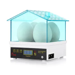 HHD para niños como regalo Mini Original lindo diseño 4 capacidad con control de temperatura automático y pantalla Linda incubadora de huevos