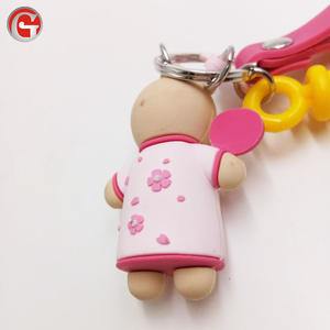 High quality hot selling 3D soft PVC keychain customized keyring for man and women - Product Image 6