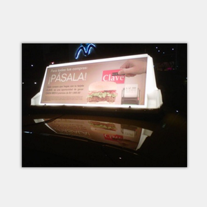 Drop Shipping No Moq Customized Artwork or in Blank Static Taxi Roof <strong>Sign</strong> for Taxi Advertising Media Solution - Product Image 6