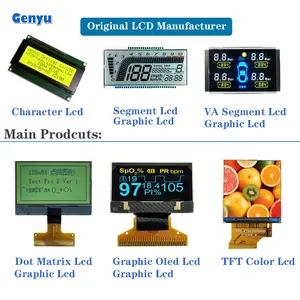 Tela lcd personalizada de 7 segmentos, exibição monocromática do número gráfico dígito cob tn stn va velocímetro 7 segmentos tela lcd