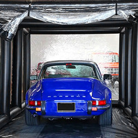 Abri de voiture gonflable étanche et anti-poussière, tente de stockage extérieure pour voiture, tente d'exposition de voiture gonflable transparente