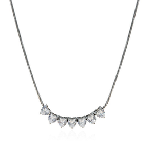 Collar de Cadena de Acero Inoxidable Chapado en Oro con Colgante de Corazón de Zirconia y Corona, Joyería de Moda Unisex, Regalo - Product Image 4