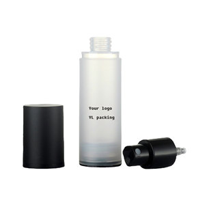 20ml 30ml <strong>40ml</strong> 50ml Stock <strong>Airless</strong> Plastic Cosmetic <strong>Lotion</strong> Pump <strong>Bottle</strong> Black for Clear Frosted White for False Eyelashes