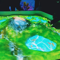 Projection holographique immersive, jeu holographique pour enfants, jeu interactif pour enfants, projection LED sur le sol, table de sable