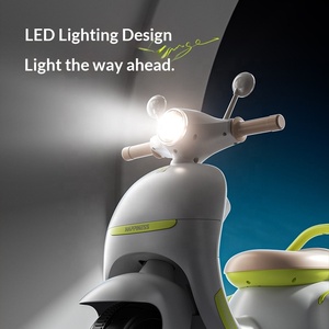 Nouvelle Moto Électrique pour Enfants avec Musique et Lumières, Vélo en Plastique à Batterie pour 1-3 Ans, Siège Arrière à Trois Roues Rechargeable - Product Image 2