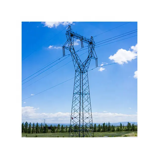 Especializada en la producción de 20 metros de altura 4 Patas antena telecomunicaciones marco de acero 132kv poste de torre de energía eléctrica