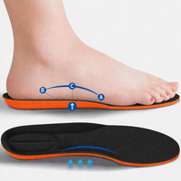 Semelles intérieures de sport en maille respirante avec soutien de la voûte plantaire, couche d'éponge absorbant les chocs, coussinets pour baskets et chaussures de sport