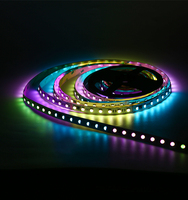 Bande LED DMX512 à pixels, adressable RGB/RGBW avec reprise de la connexion en cas de rupture, DC24V, pour l'éclairage paysager et les spectacles lumineux