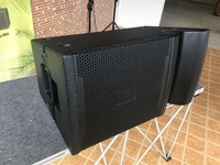 Altavoces Line Array coaxiales de madera contrachapada de abedul de 18mm, altavoz de sistema de sonido del fabricante de impedancia de 8Ohm de China al por mayor