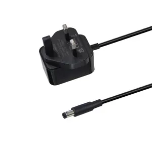 英国插头开关电源充电器12v 5a 2000ma 60w通用微型usb c型交流dc墙壁适配器