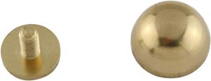 E Outstanding Sets Gold <b>Purse</b> Handbag Feet Nailhead Round Stud Solid Brass Screw Back Spike Metal Studs Rivet Leather Craft DIY - Product Image 3