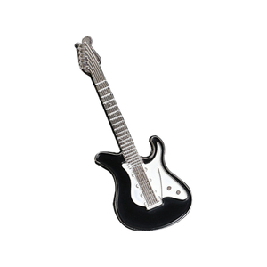 Épingle de <span class=keywords><strong>guitare</strong></span> basse personnalisée en émail, petit Instrument de musique, mignon, dessin animé, épingle de revers, broches décoratives en métal, Badge en métal - Product Image 1