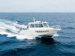 <span class=keywords><strong>Bateau</strong></span> de patrouille à coque en aluminium de 9,8 m, 2 moteurs hors-bord de 150 CV, déplacement de 4,5 t, équipement de sécurité maritime de 32 pieds, haute vitesse - Product Image 1