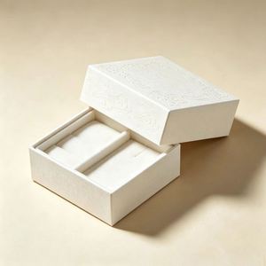 FX Luxury Recyclable Custom Printed <b>Lid</b> Base Rigid Paper Gift <b>Box</b> Magnetic Closure Embossed Logo for Jewelry Apparel Premium - Product Image 1