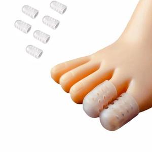 Vente en gros manchon de <span class=keywords><strong>protection</strong></span> pour petit <span class=keywords><strong>orteil</strong></span> avec <span class=keywords><strong>protection</strong></span> des orteils en <span class=keywords><strong>silicone</strong></span> respirant, usure des orteils séparés, adoucissement des articulations anti-usure - Product Image 1