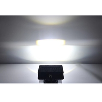 DHAA Triple Eyes BI LED Phare auxiliaire 6500K Double laser Faisceau haut/bas 115W Lentille auxiliaire Biled pour calandre automobile