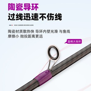 Lure Fishing Rod Carbon Fiber Straight Handle Medium Fast Action Bass Fishing Ocean Boat Fishing - Product Image 4