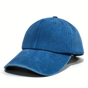 Casquette de baseball vintage en coton, style 'Dad Hat', 6 panneaux, vierge, effet vieilli, personnalisable, pour la vente en gros - Product Image 6