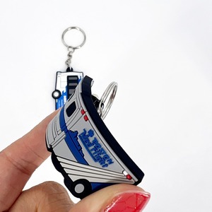 Custom Logo 3D Cartoon Silicone Rubber Keychain Soft <b>Mini</b> Bag Charm for Fashion Gift - Product Image 5
