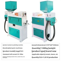 Équipement de blanchiment du riz à rouleaux d'émeri horizontaux à bon prix, machines de décorticage et de polissage du riz pour usine de rizerie, forte aspiration