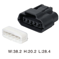 Conector automotriz de plástico eléctrico, conector automático de arnés de cables hembra, 2 unidades