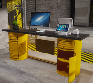Caisse enregistreuse éolienne industrielle moderne pour petit magasin de thé au lait Lavage de voiture Salle de <span class=keywords><strong>jeux</strong></span> vidéo Magasin de vêtements Fer à repasser Réception Café - Product Image 2