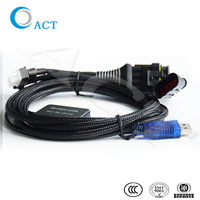 Kit de Conversión de Gas para Automóviles ACT GNC LPG MP48 ECU, Cable de Interfaz USB, Cable para Motocicleta, Kit de Inyección de Combustible