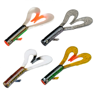 Señuelo de Pesca de Silicona de Doble Cola, 180mm/38g, PVC, para Accesorios de Pesca, Fabricación OEM/ODM - Product Image 4