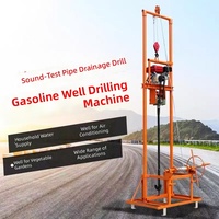 JIEZHUO QYJ-100 Foreuse portable pour puits, profondeur max. 80m, trépan en alliage pour puits d'eau agricoles et domestiques