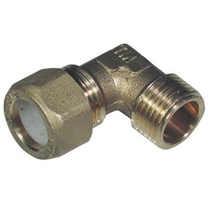 Gomito Maschio in Rame 3/4 X 22 con Rivestimento in Teflon per Sistemi HVAC - Product Image 1