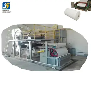 paper mill jumbo roll small 787 1tpd toilet paper making machine complete set from waste pulp