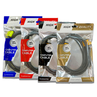 Sac à fermeture éclair en plastique personnalisé pour câbles, avec fenêtre transparente, scellé sur 3 côtés, pour l'emballage de câbles de données et de coques de téléphone
