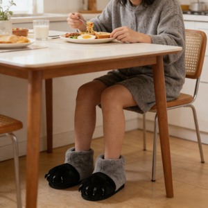 Pantoufles d'intérieur unisexes en fausse fourrure moelleuse, antidérapantes, chaudes, en forme de <span class=keywords><strong>patte</strong></span> de <span class=keywords><strong>dinosaure</strong></span>, personnalisables - Product Image 6