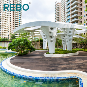 Plancher composite extérieur moderne, terrasse en bambou, rainure et <span class=keywords><strong>languette</strong></span>, imperméable et antidérapant, installation facile - Product Image 4