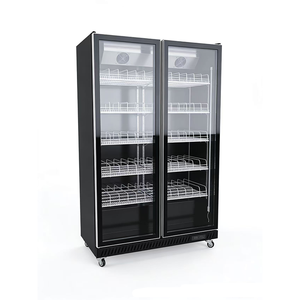 Réfrigérateur commercial à 2 portes vitrées pour boissons, vitrine réfrigérée à économie d'énergie pour bars, restaurants et commerces de détail - Product Image 1