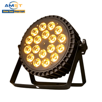 Venta al por Mayor de 18 Luces LED Par RGBWAUV 6 en 1, de Aluminio, Activadas por Sonido, DMX IP33, Ángulo de 25°, 10 Canales, para Escenarios