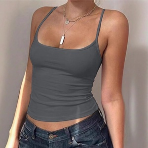 Sweethoney OEM Solid Color Off-Shoulder U-Neck <strong>Tank</strong> <strong>Top</strong> Summer Slim Fit Camisole <strong>for</strong> <strong>Women</strong> Modal High Elasticity <strong>Tank</strong> <strong>Top</strong> - Product Image 4