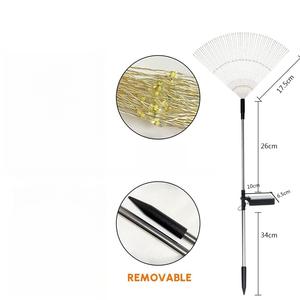 Hejia Solar Powered Copper <b>Wire</b> Firework <b>Lights</b> HJ-46 Waterproof Starry Sky Effect For Courtyard Lawn Outdoor Use - Product Image 2