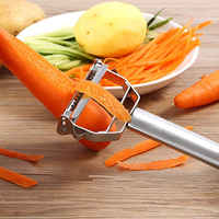 Roestvrijstalen Wortel Julienne Stevige Grip Thuis Aardappelschiller Groente Julienne Dunschiller