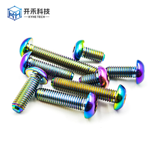 Parafuso de Titânio OEM de Alta Qualidade Personalizado M3 M4 M5 M6 M10 com Cabeça Hexagonal e Soquete para Motocicletas - Product Image 1