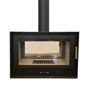 เตาผิงไม้แบบตั้งพื้นสองด้าน โครงสร้างเหล็ก ทันสมัย สำหรับใช้ภายในอาคาร - Product Image 6