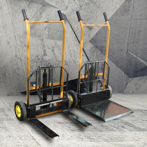 Nouveau type de mini gerbeur manuel 200kg 400kg, élévateur hydraulique 0,9m - Mini tracteur pliable et détachable - Product Image 3