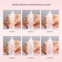 Flacon compte-gouttes LDPE flacon à presser en plastique pour colle à perruque 15ml 30ml 60ml 120ml emballage écologique pour adhésif de perruque