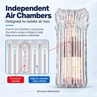 AIR-DFLY Sac gonflable à 6 colonnes d'air 55um pour emballage protecteur de bouteilles en verre – Vente en gros